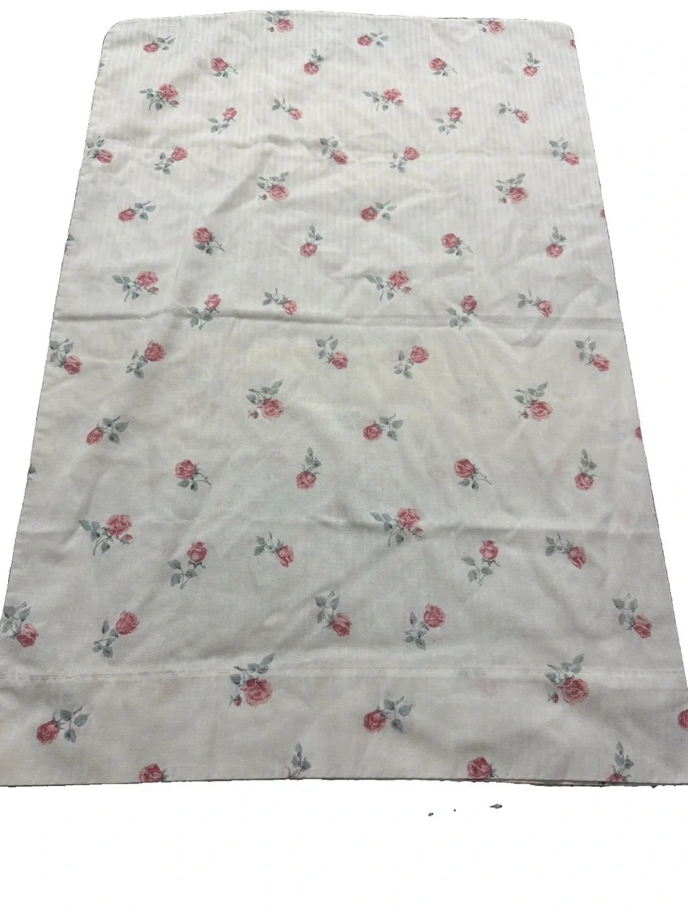Cannon Floral Rose Pillow case set standard cotton polyester blend USA